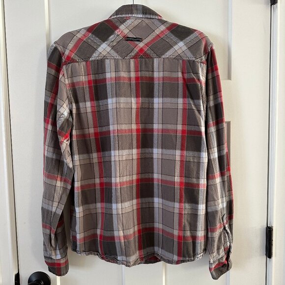 Vintage Vans Plaid Button-Up Shirt | Early 2000s Y2K Skate Style - Picture 2 of 6